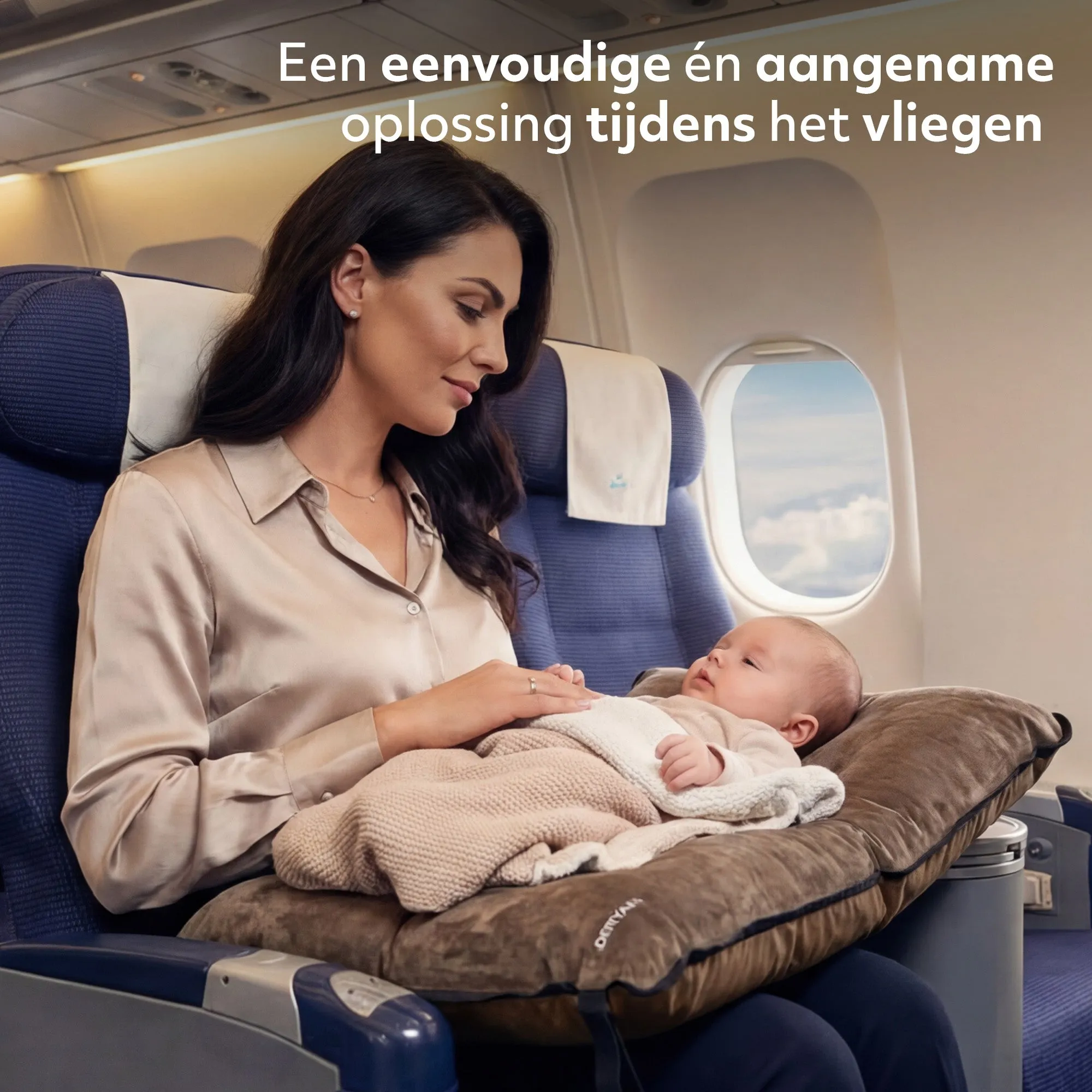 Łóżeczko turystyczne AirTraveller - brązowe - Image 4