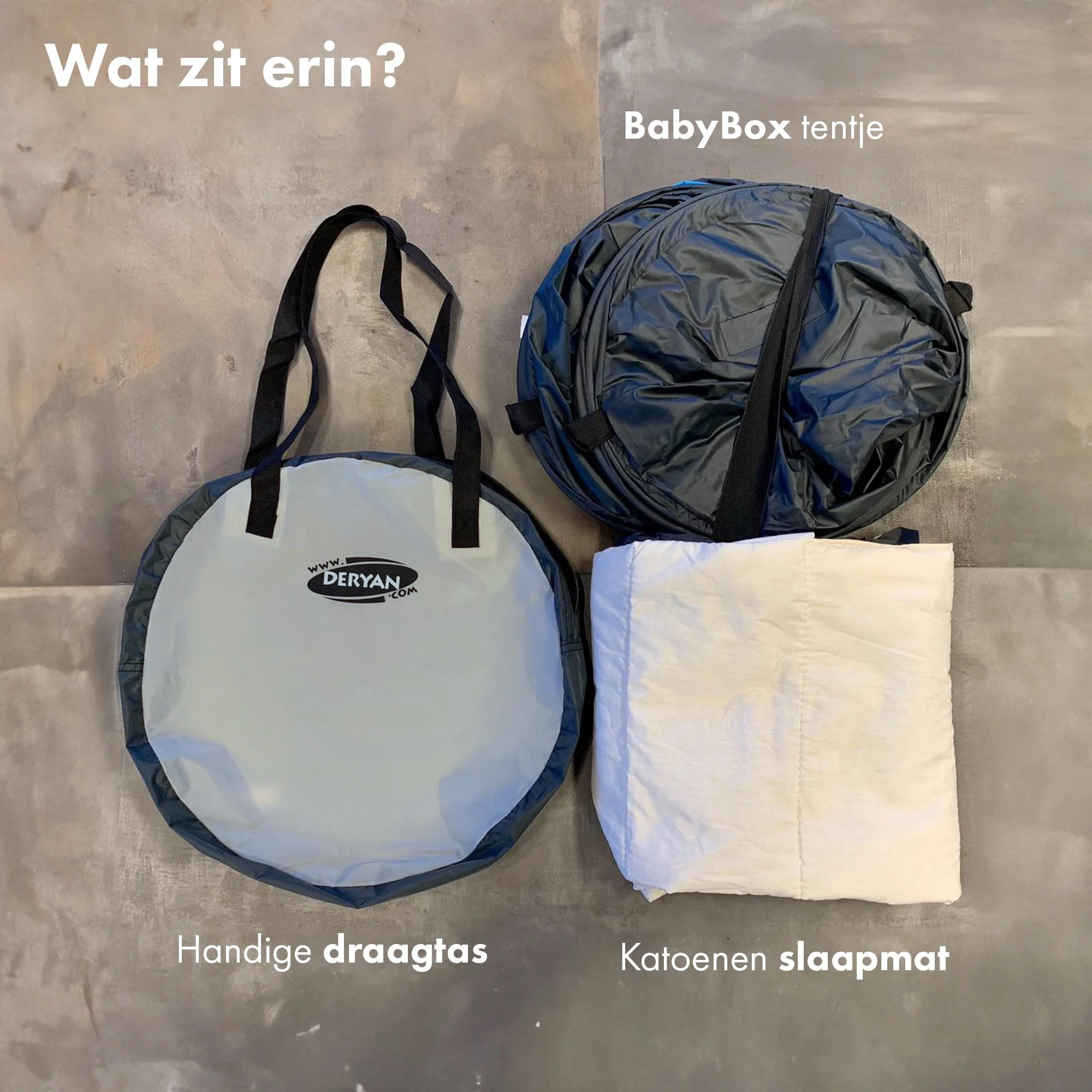 BabyBox – namiot dla niemowląt, łóżeczko turystyczne + bawełniana kołderka – Sky Blue - Image 9