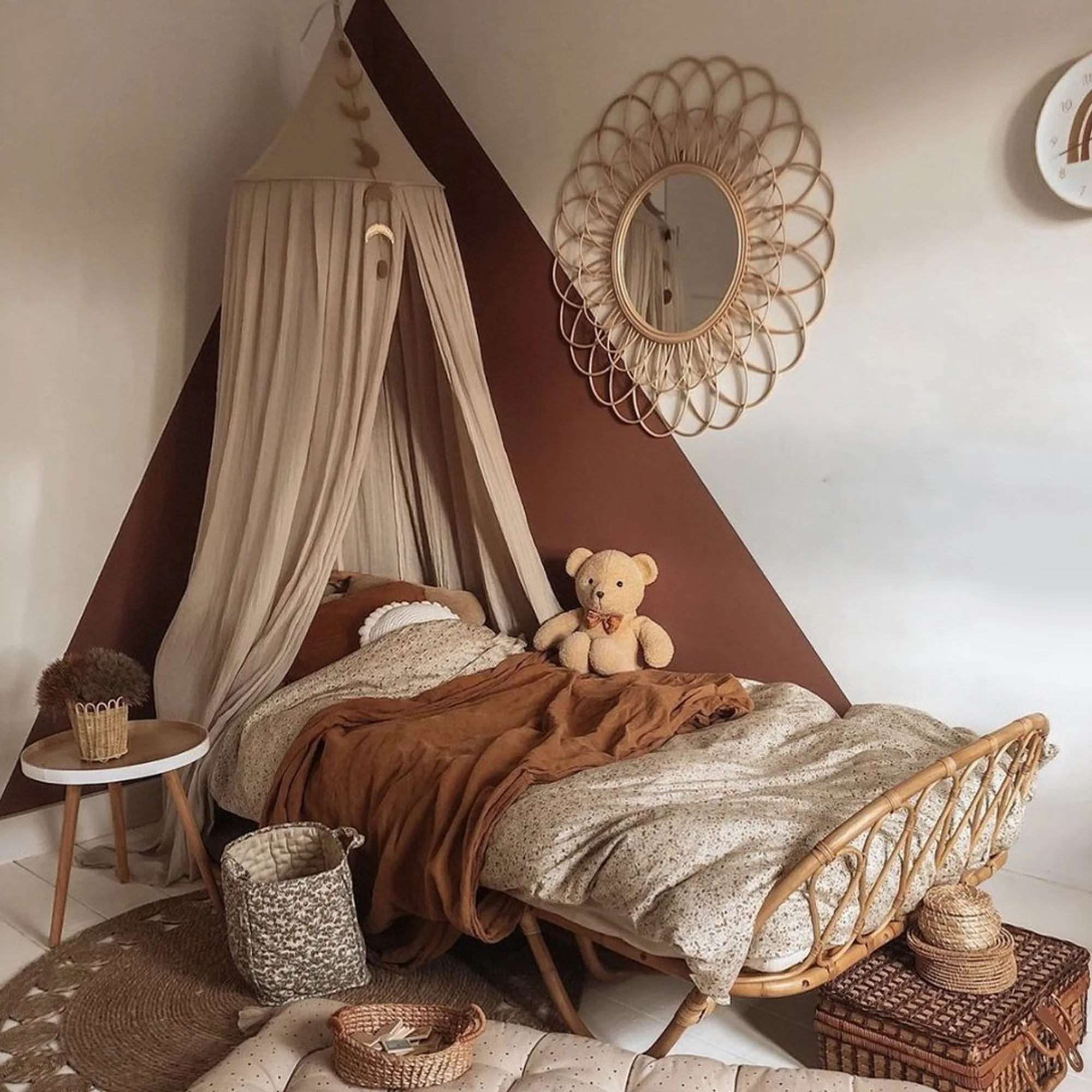 Moskitiera Nougat Vintage 245 cm – bawełna – poliester – moskitiera dla niemowląt – baldachim - Image 11