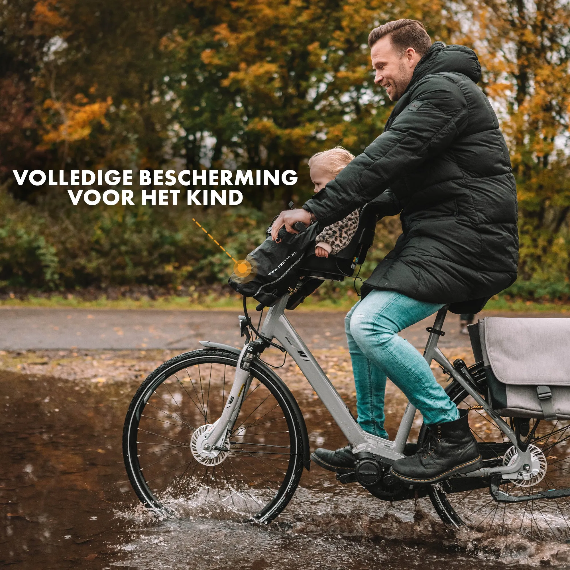 Ponczo przeciwdeszczowe i wiatrówka na siodełko rowerowe Bike-A-Way - Bobike & Yepp - Image 3
