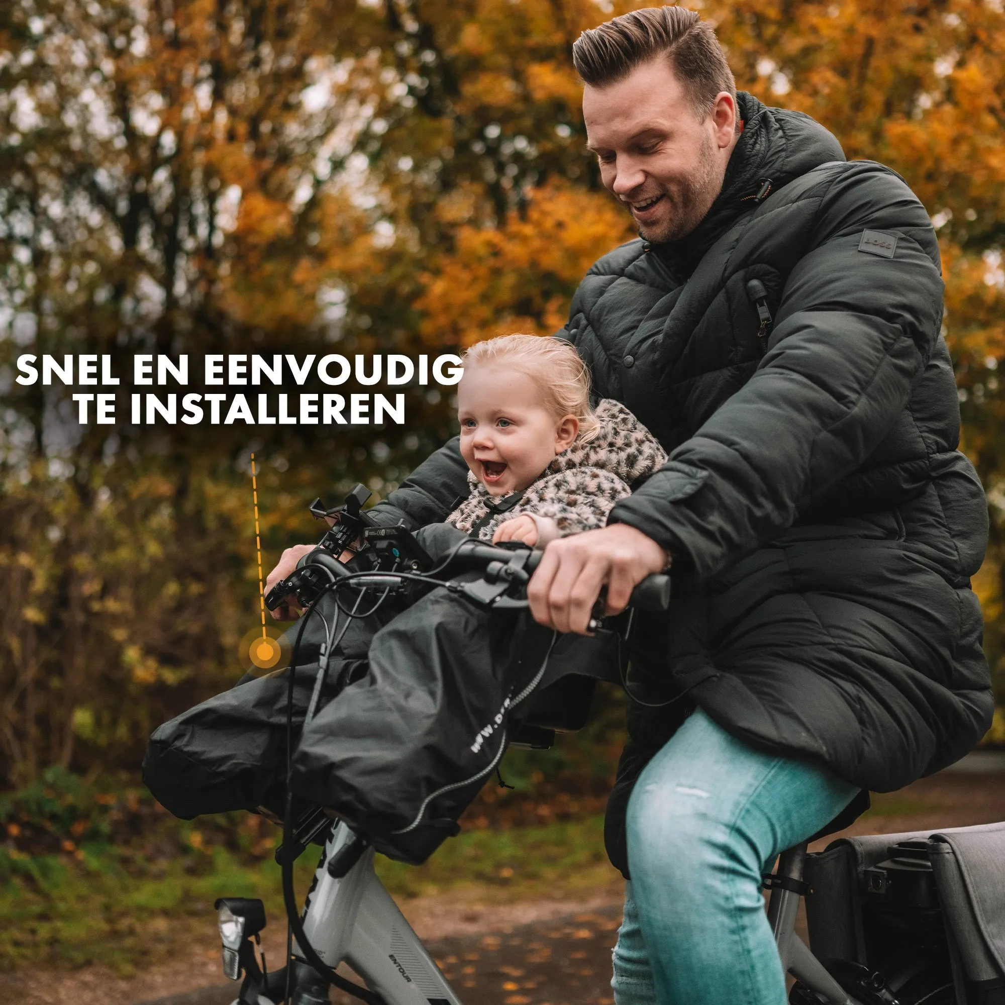 Ponczo przeciwdeszczowe i wiatrówka na siodełko rowerowe Bike-A-Way - Bobike & Yepp - Image 4
