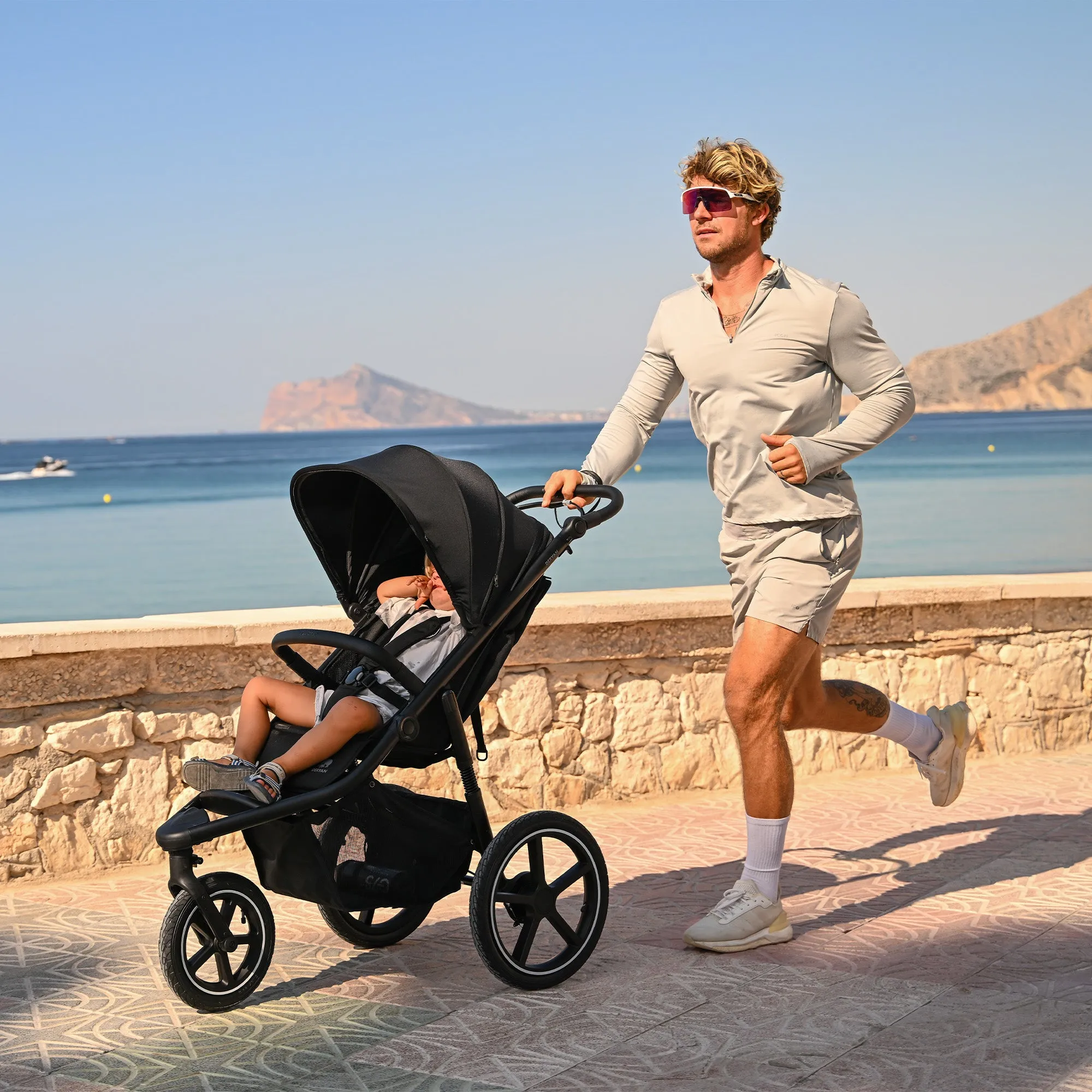 Bolt Hard Running Pram Creme - Image 4