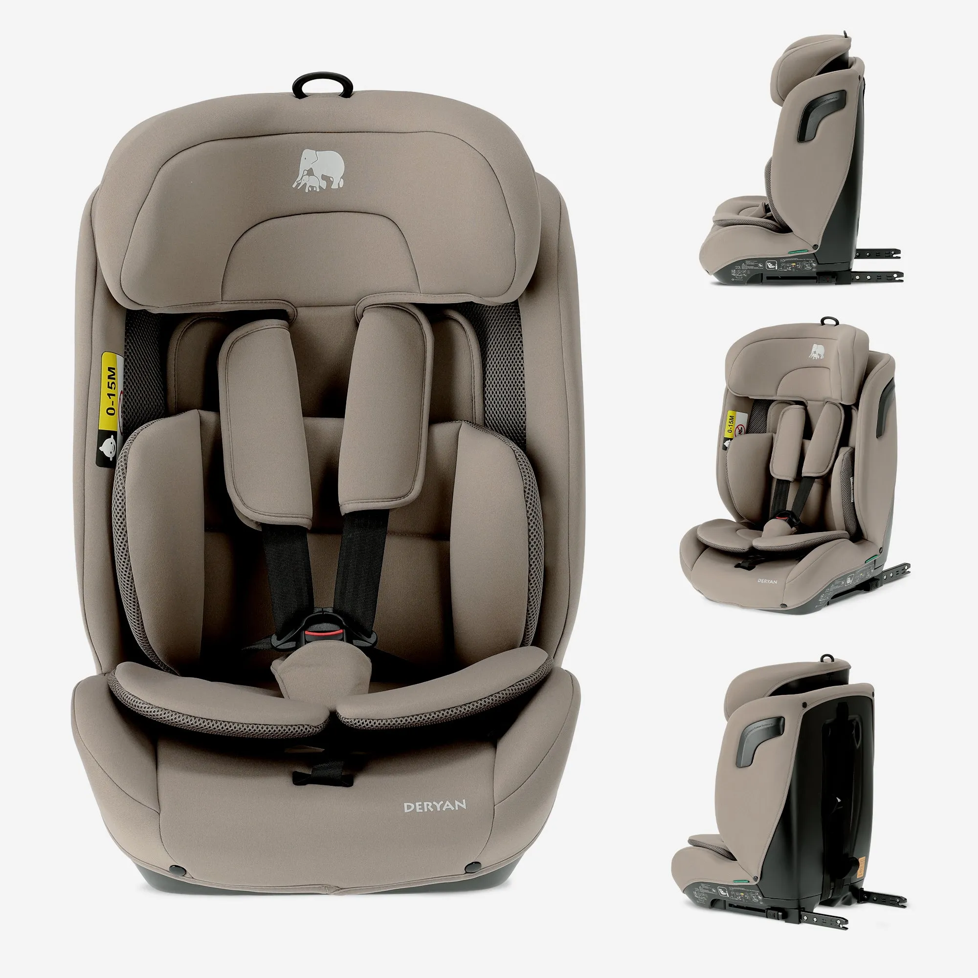 Fotelik samochodowy Carter Luxe i-Size/i-SIX 76–150 cm – 9–36 kg – Truffle Sand