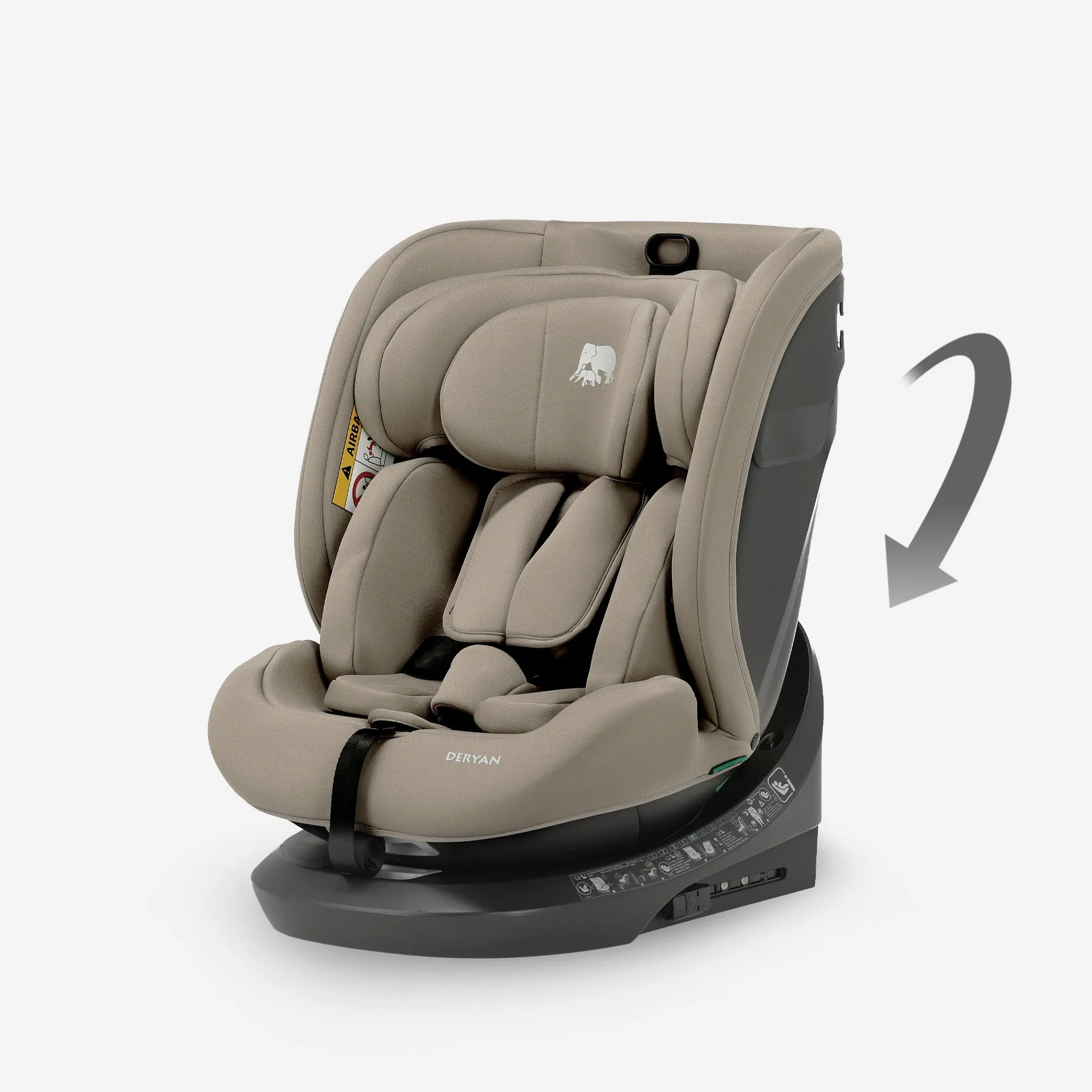 Fotelik samochodowy Cassie Luxe i-Size/i-SIX 360° 40–150 cm – 0–36 kg – Truffle Sand - Image 9