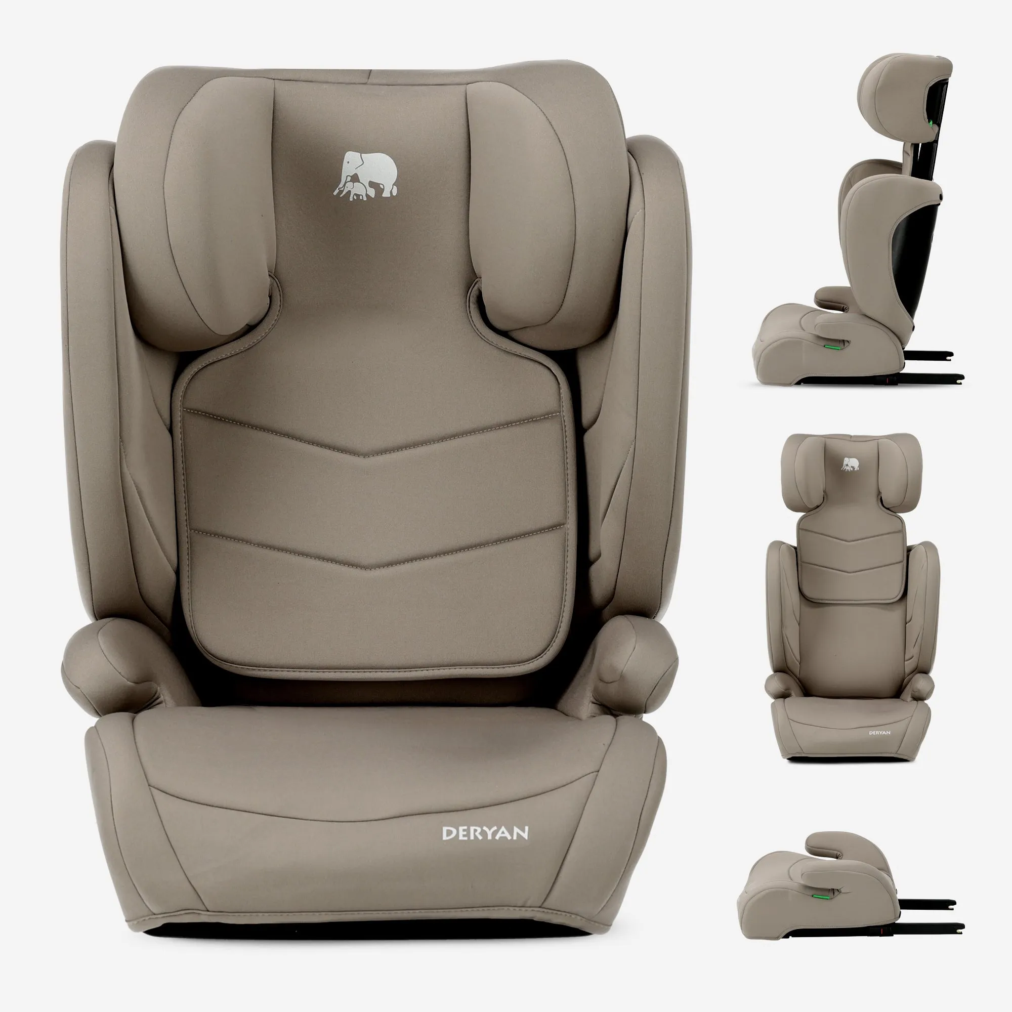 Fotelik samochodowy Charlie Luxe i-Size/Isofix Od 3,5 roku do ok. 12 lat – 100–150 cm – Truffle Sand