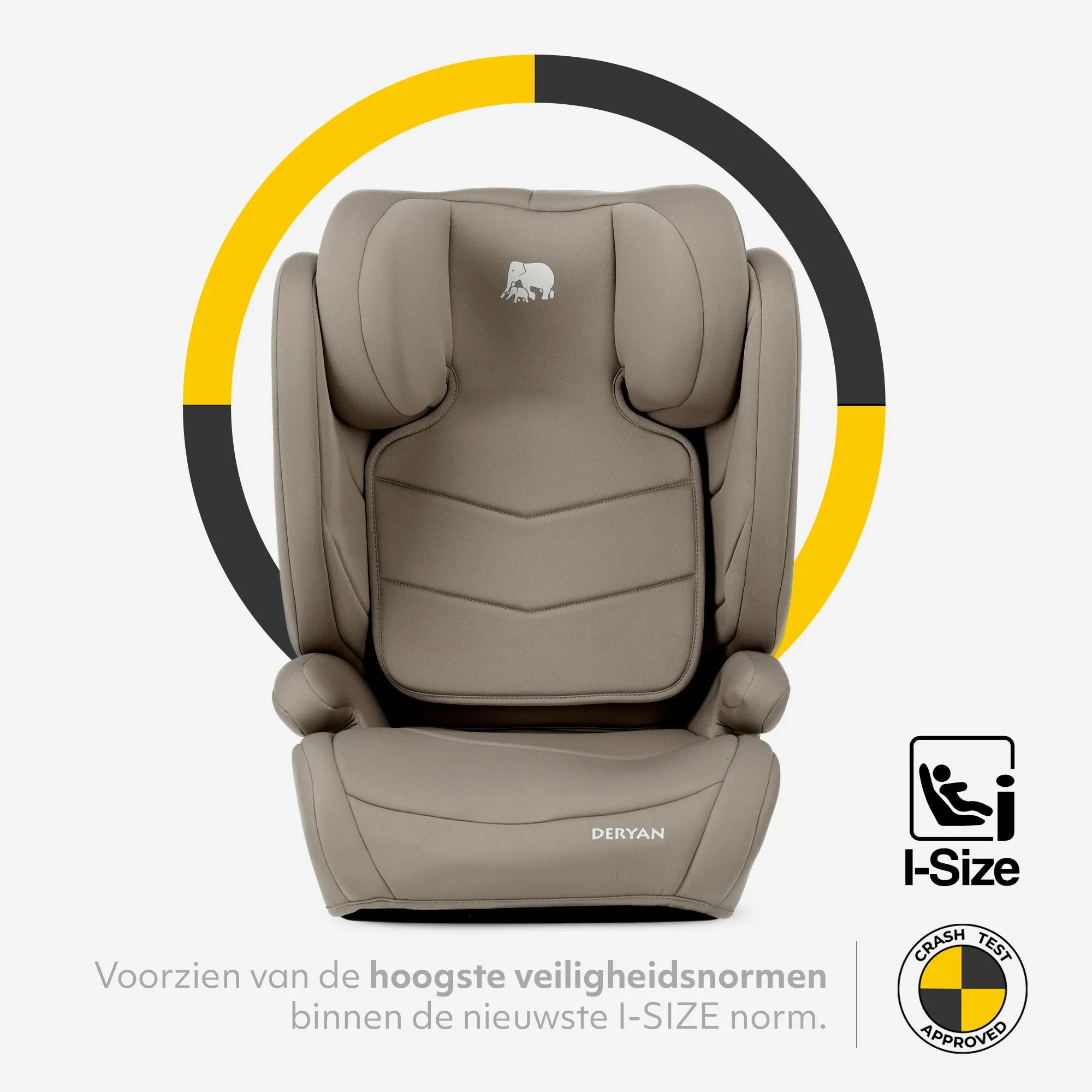 Fotelik samochodowy Charlie Luxe i-Size/Isofix Od 3,5 roku do ok. 12 lat – 100–150 cm – Truffle Sand - Image 4