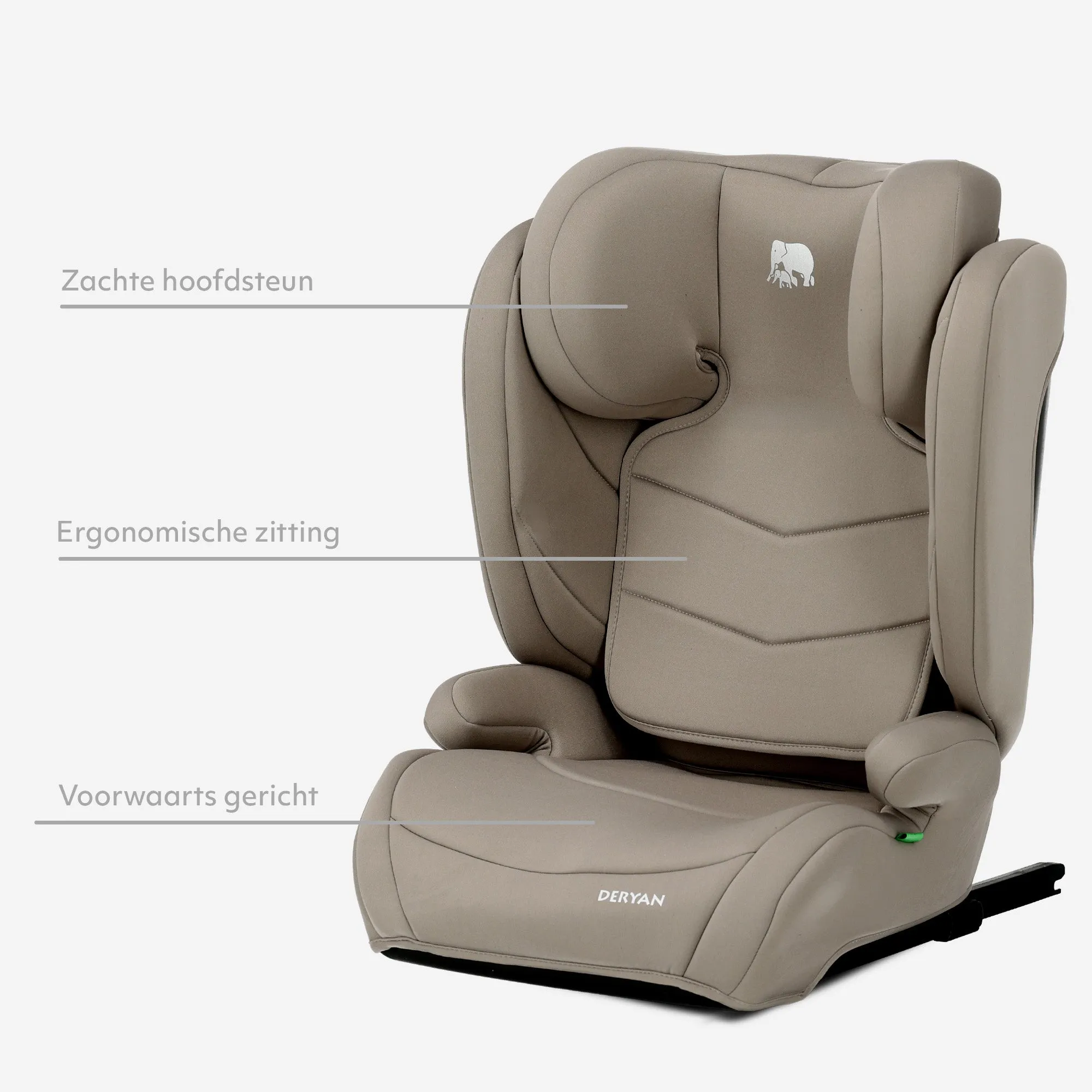 Fotelik samochodowy Charlie Luxe i-Size/Isofix Od 3,5 roku do ok. 12 lat – 100–150 cm – Truffle Sand - Image 5