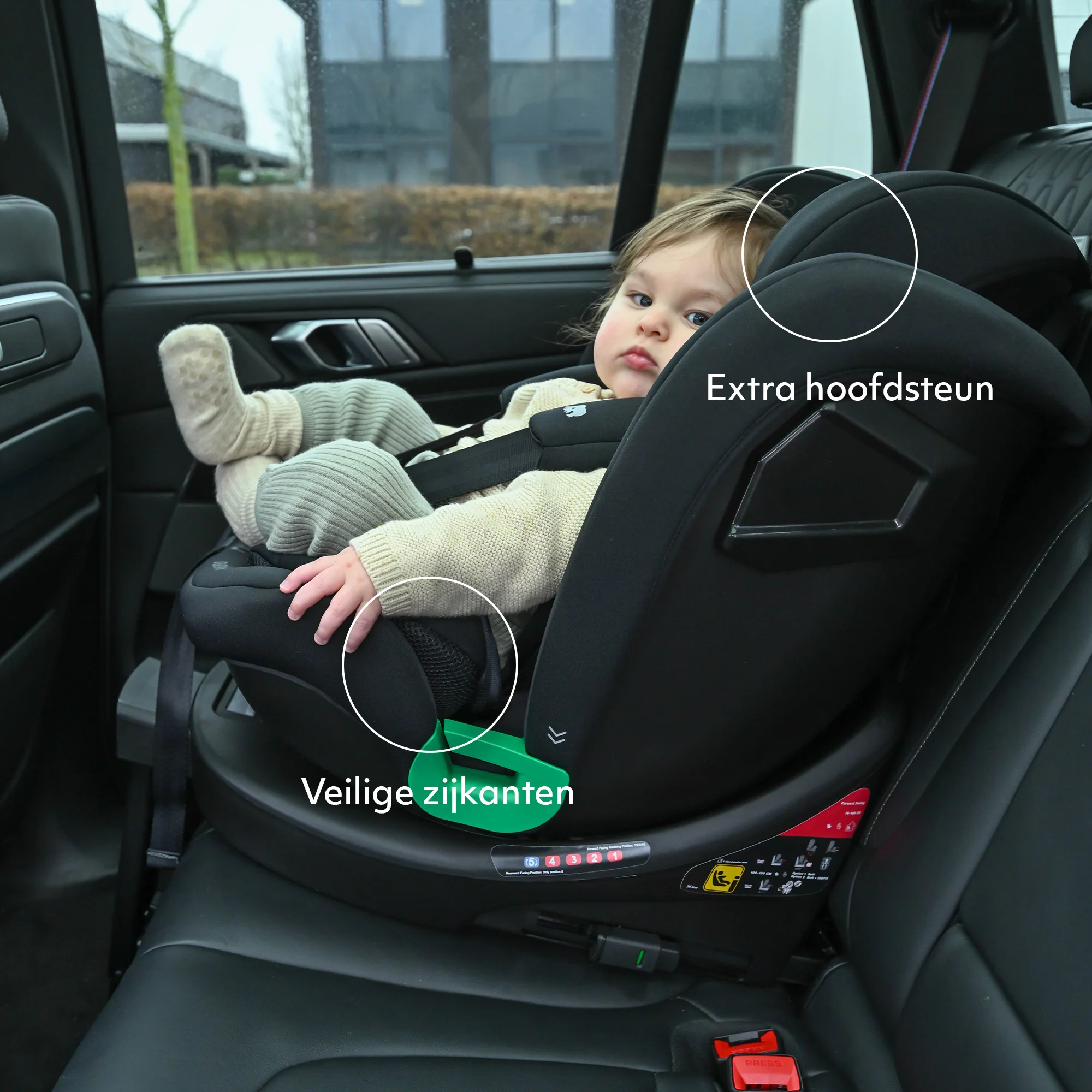 Fotelik samochodowy Chase Luxe i-Size – 0–36 kg – nóżka Isofix – obrót o 360 stopni – czarny - Image 7