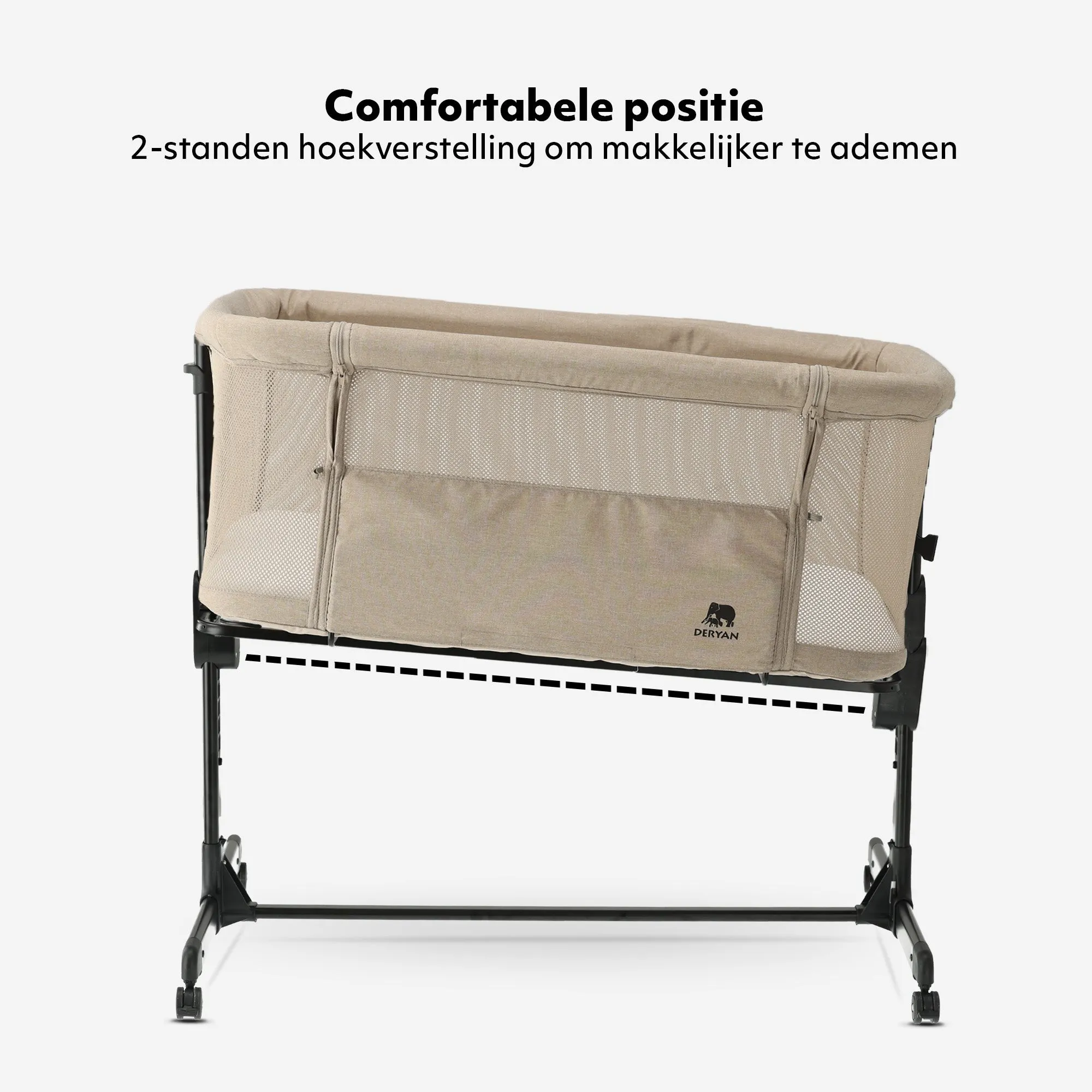 Co-Sleeper Snoozy Cradle - Sand Melange - Image 7