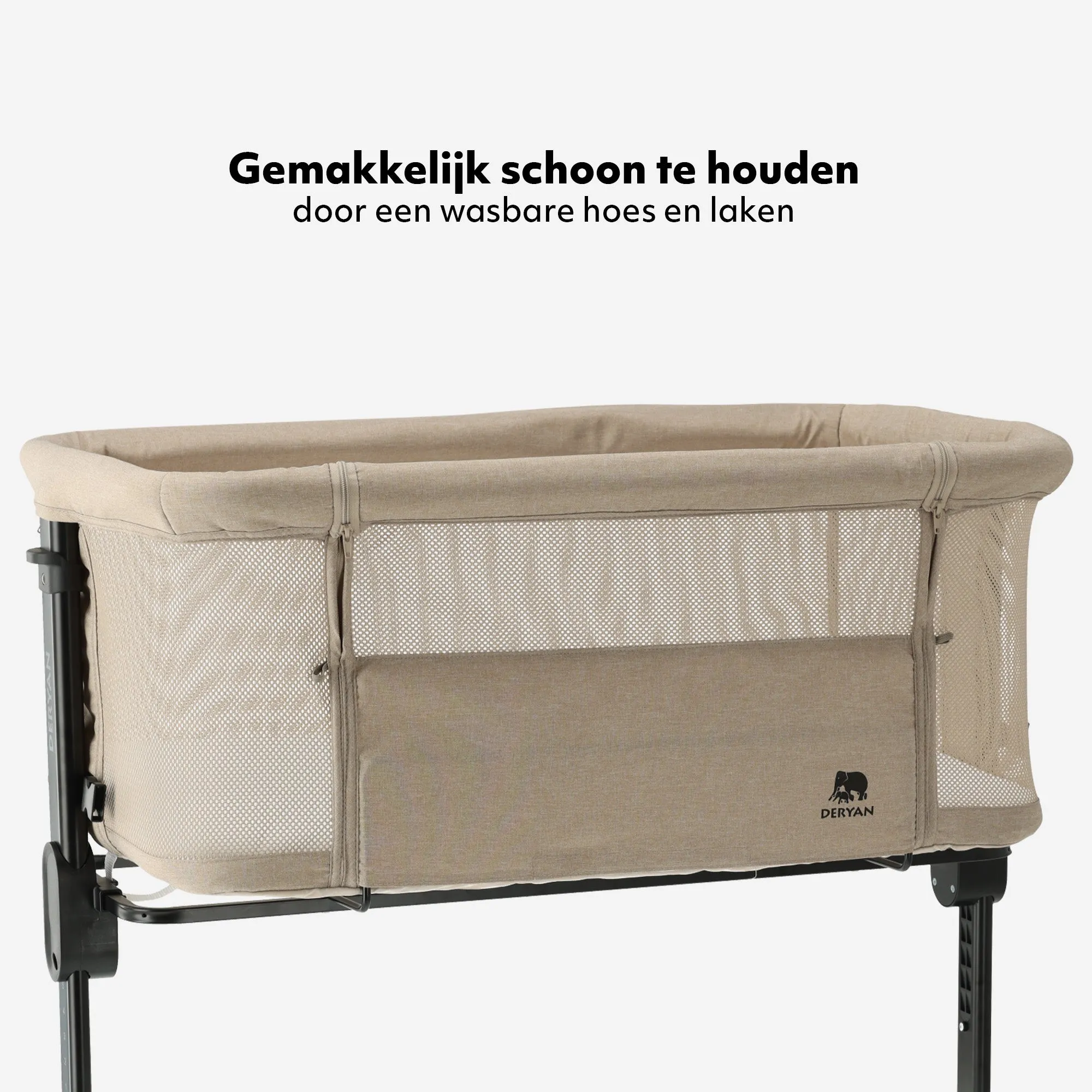 Co-Sleeper Snoozy Cradle - Sand Melange - Image 9