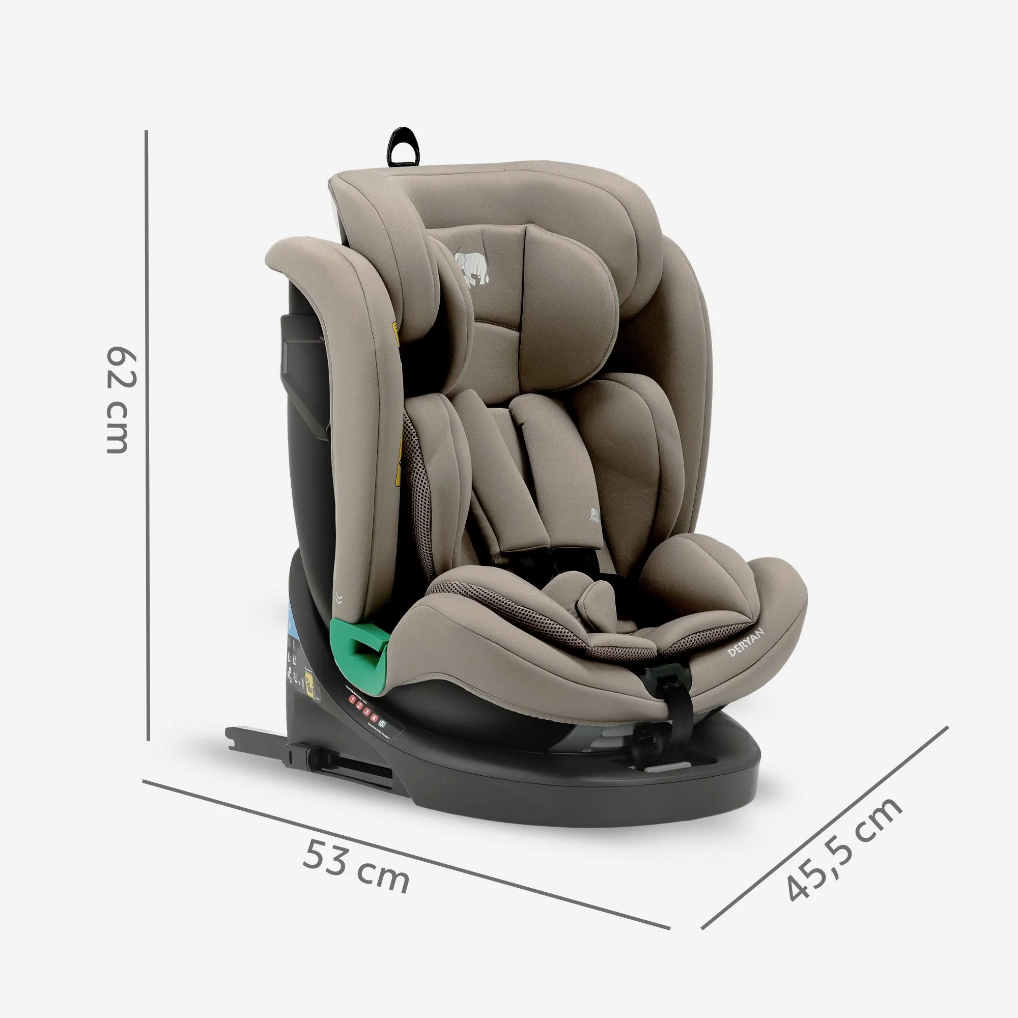 Fotelik samochodowy Colin Luxe i-Size/i-SIX 360° 40–150 cm – 0–36 kg – Truffle Sand - Image 8