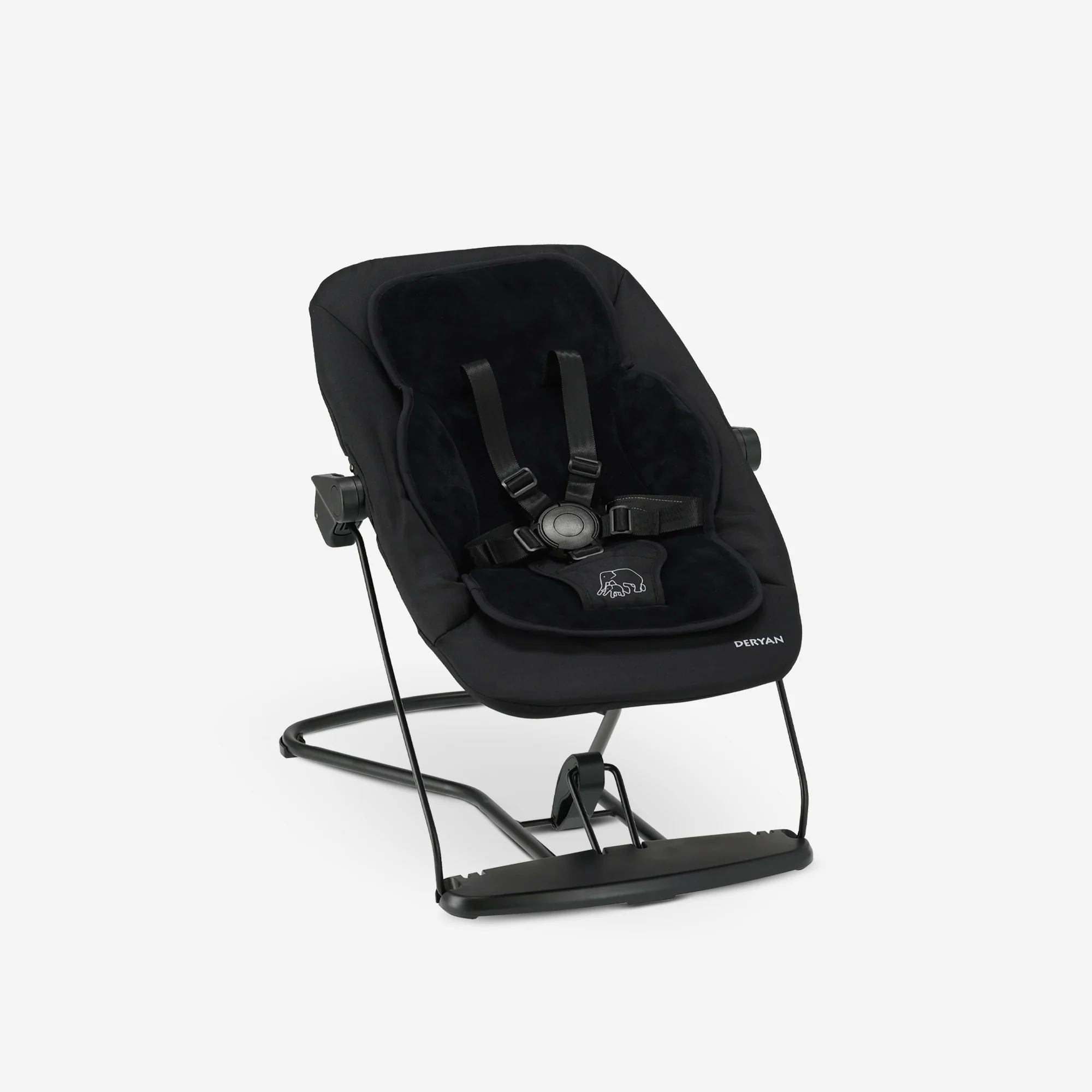 Curve Highchair Set Complete - zawiera leżaczek i poduszkę - czarny - Image 6