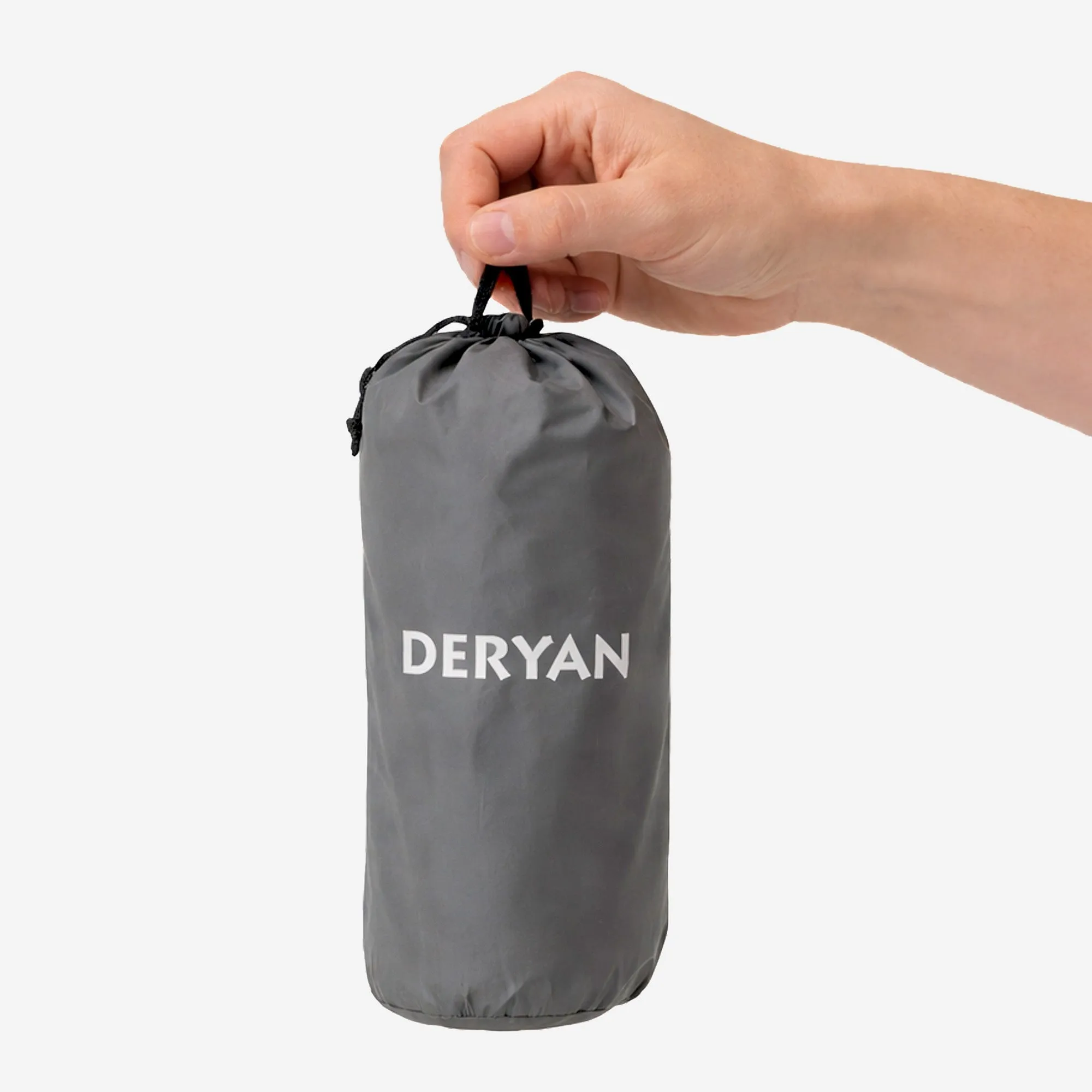 Deryan Bed – materac dmuchany na kemping – w zestawie z torbą – szary - Image 8
