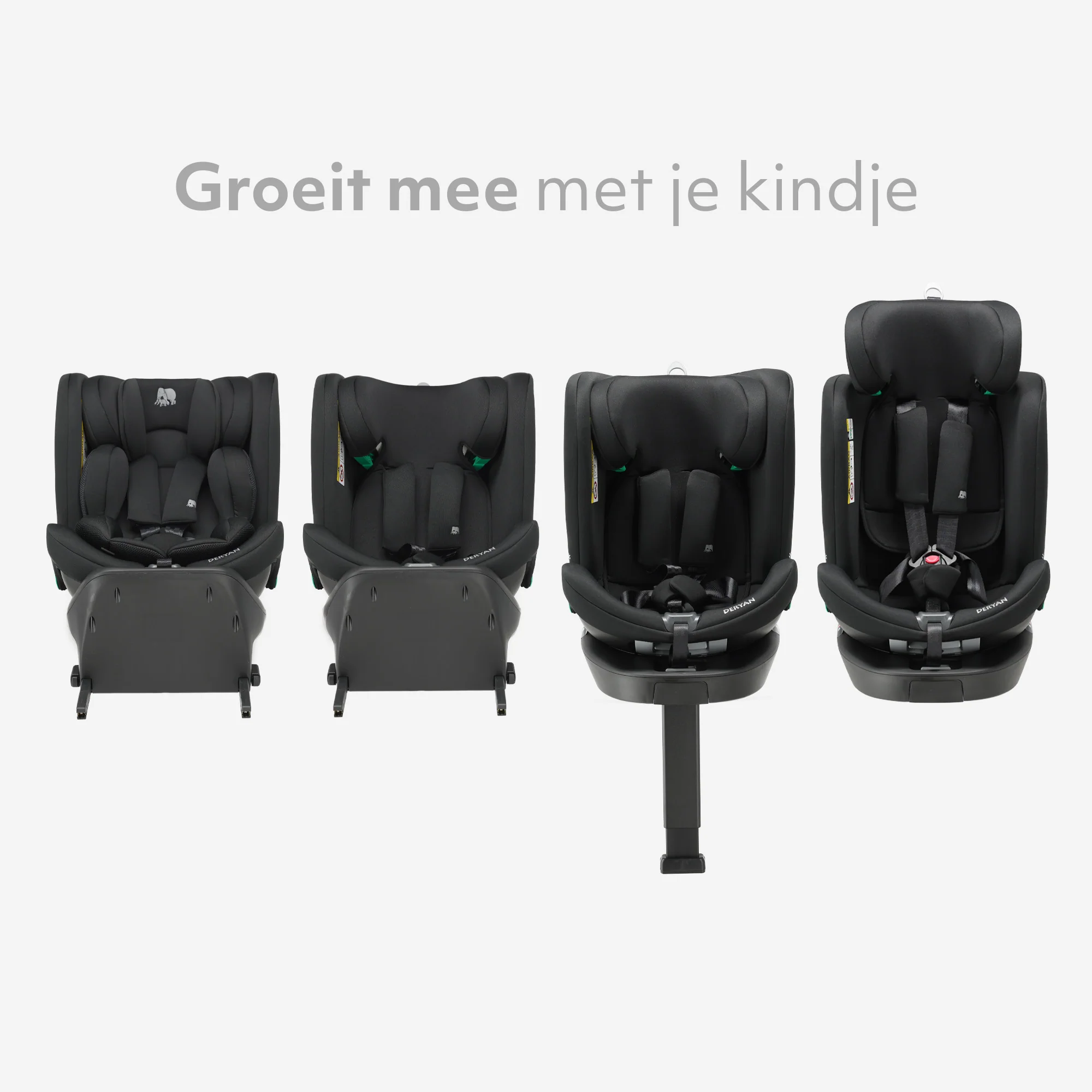 Fotelik samochodowy Chase Luxe i-Size – 0–36 kg – nóżka Isofix – obrót o 360 stopni – czarny - Image 5