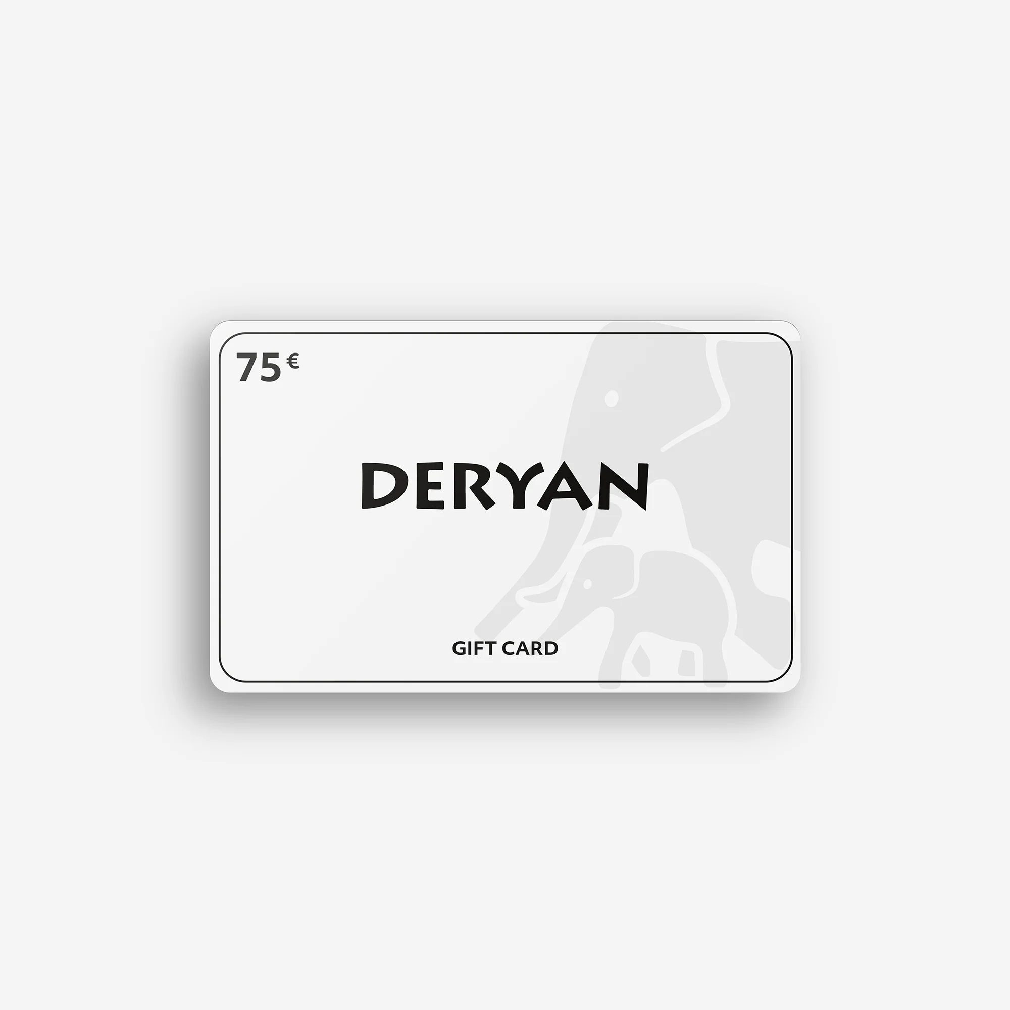 Karta DERYAN o wartości 75 €