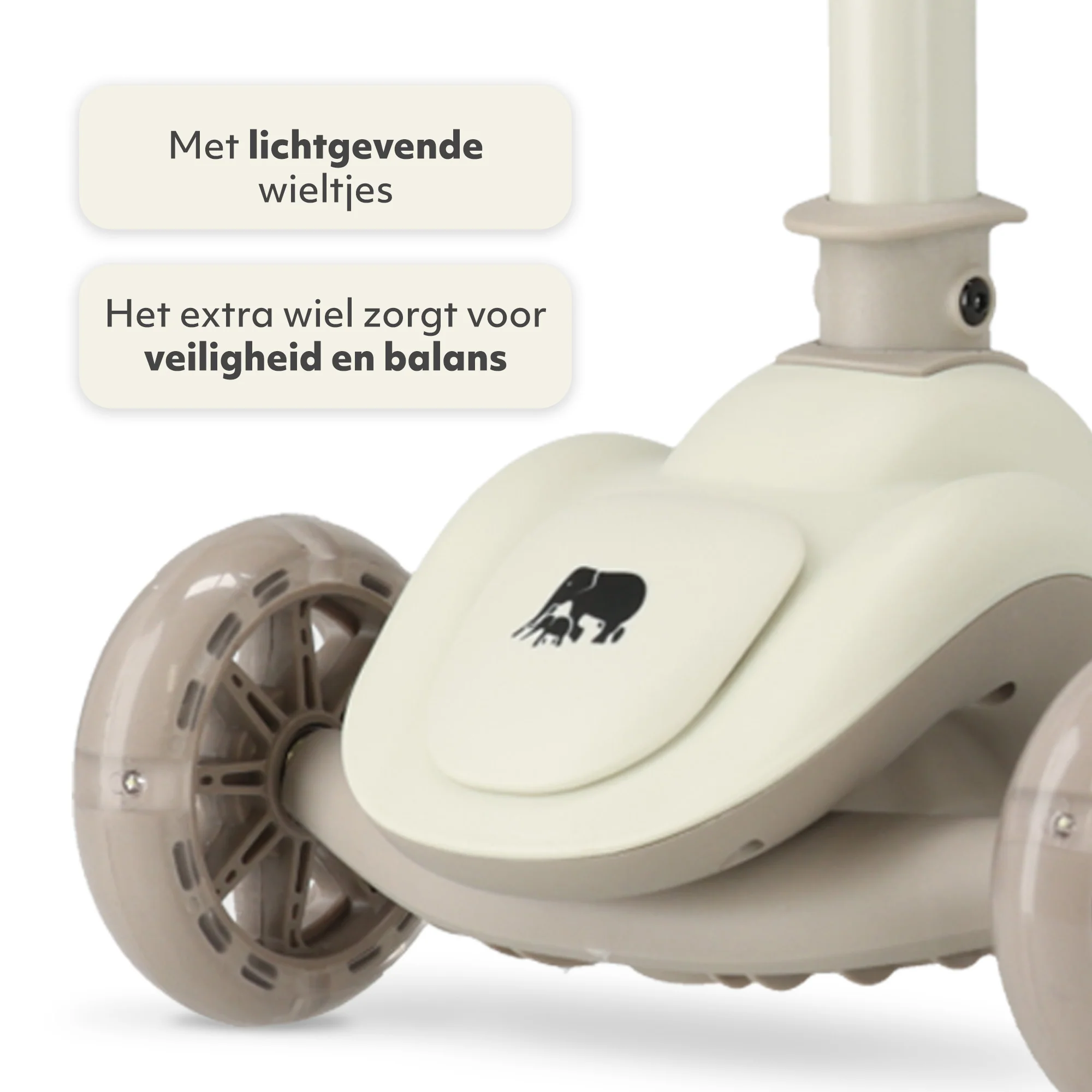 Hulajnoga Harvey Kids 3 koła - grupa wiekowa 3+ - maks. 50 kg - światła LED w kołach - regulowana wysokość 65-70-75-80 cm - szary - Image 8