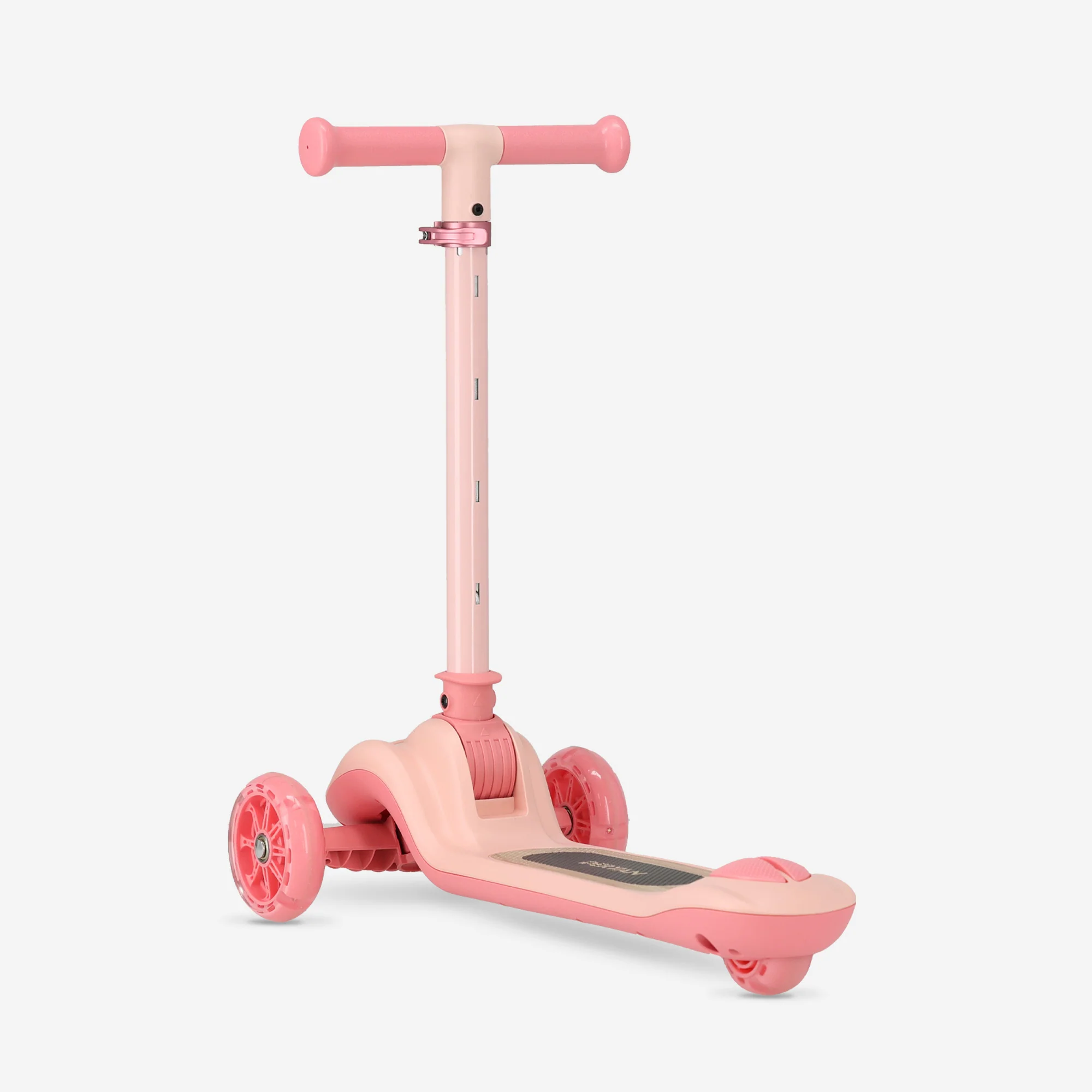 Hulajnoga Harvey Kids 3 koła - grupa wiekowa 3+ - maks. 50 kg - światła LED w kołach - regulowana wysokość 65-70-75-80 cm - różowa - Image 7