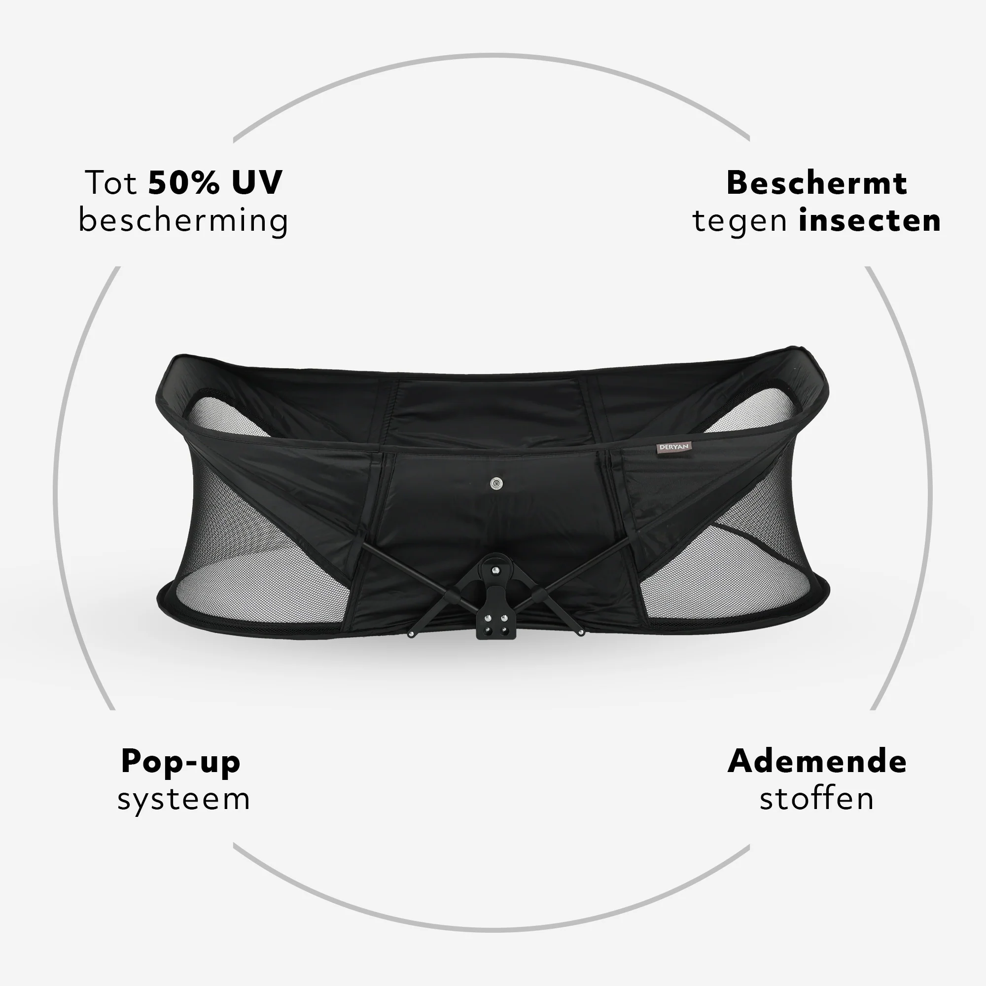 Łóżeczko turystyczne Infant Deluxe BabyBox – czarne - Image 6