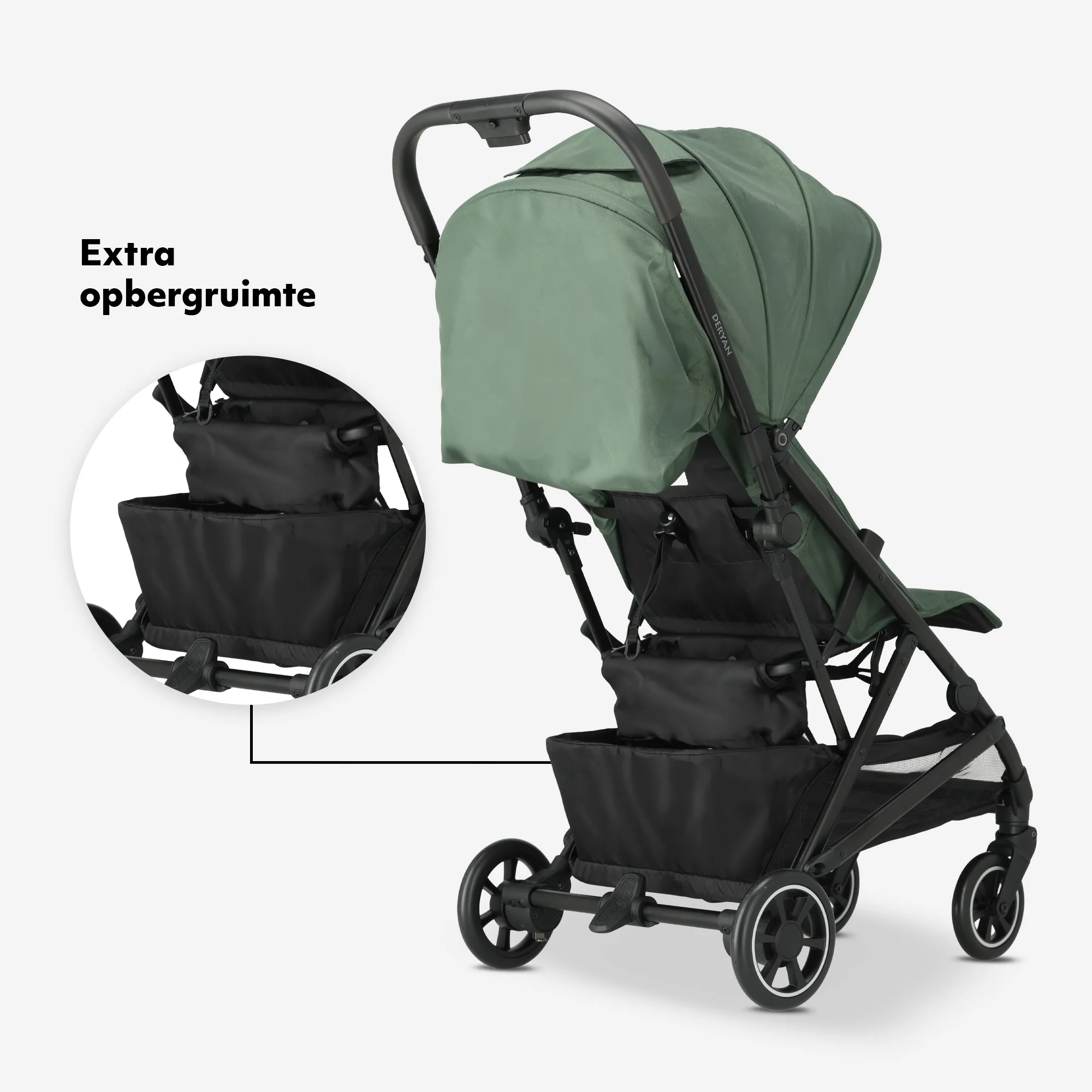 Luksusowy, lekki wózek Easy² – zielony - Image 11