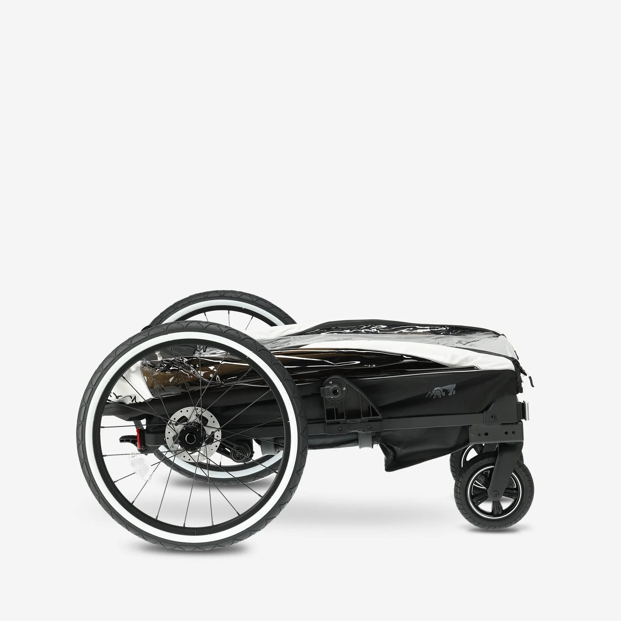 Luksusowy wózek rowerowy V2 – wózek spacerowy – wózek do biegania Cream - Image 10
