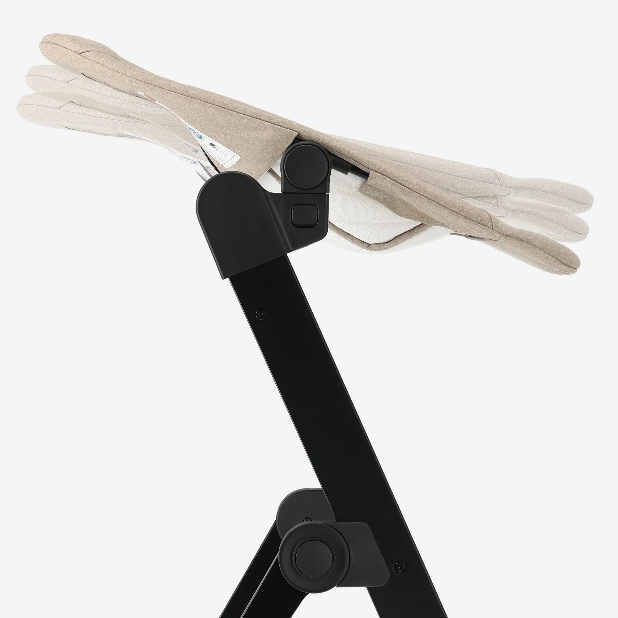 Odin Luxury Wooden Growing Chair Wysokie krzesełko do karmienia z leżaczkiem - zawiera tacę do jedzenia - regulowane wysokie krzesełko - Nougat - Image 14
