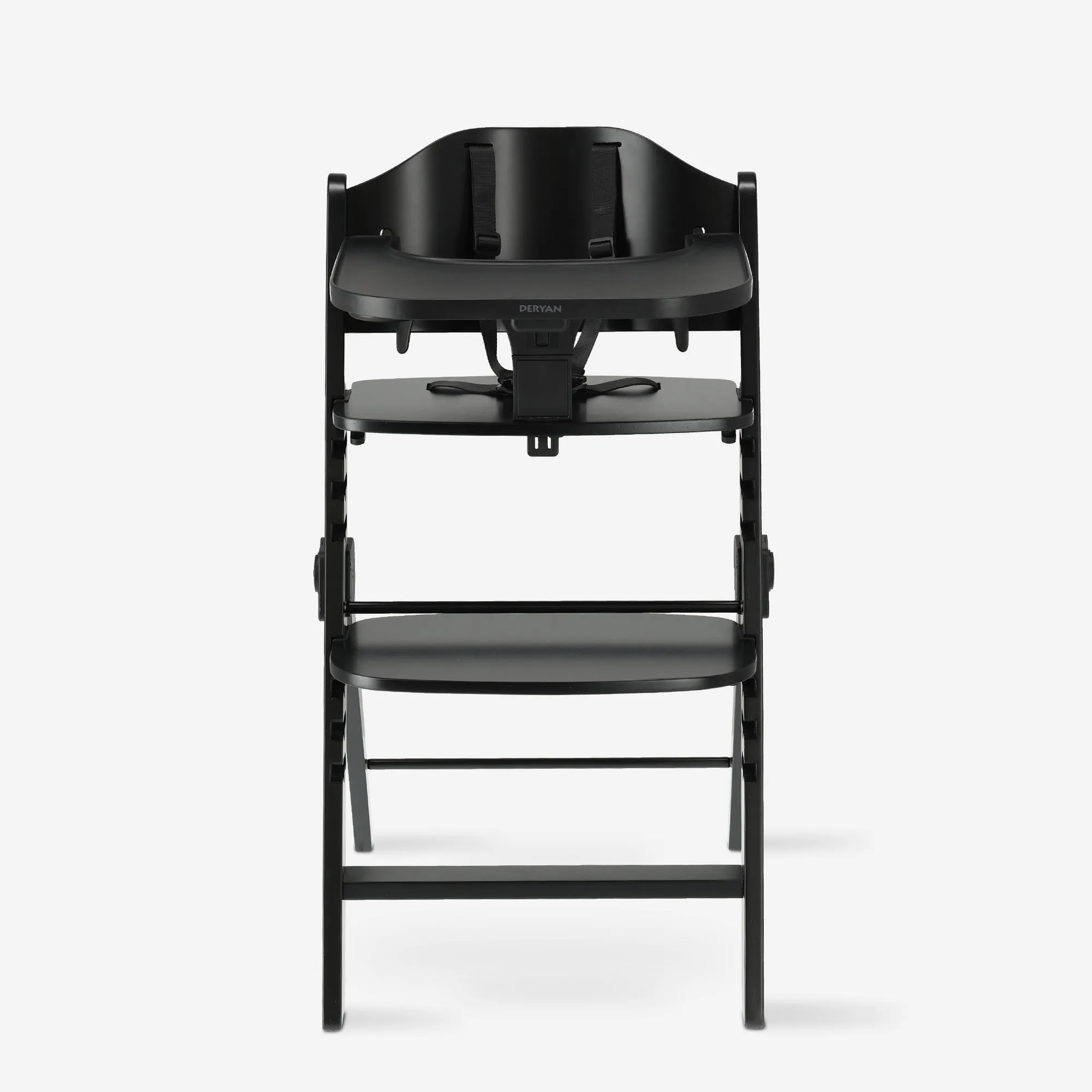 Odin Luxury Wooden Growing Chair Wysokie krzesełko do karmienia z leżaczkiem - zawiera tacę do jedzenia - regulowane wysokie krzesełko - Nougat - Image 8
