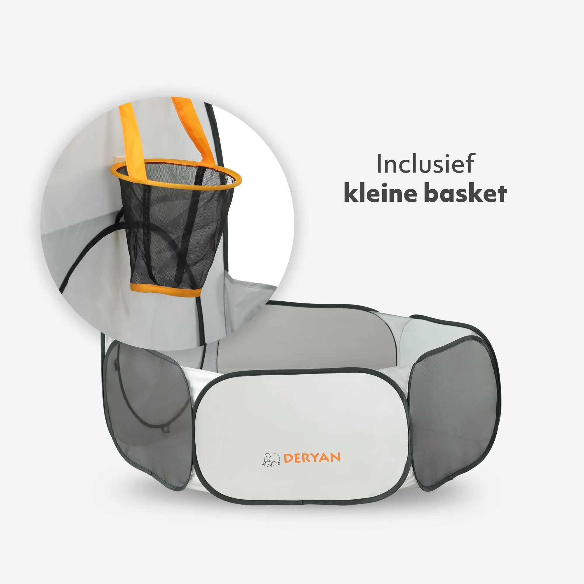 Basketballowa basen z piłkami – srebrny - Image 3