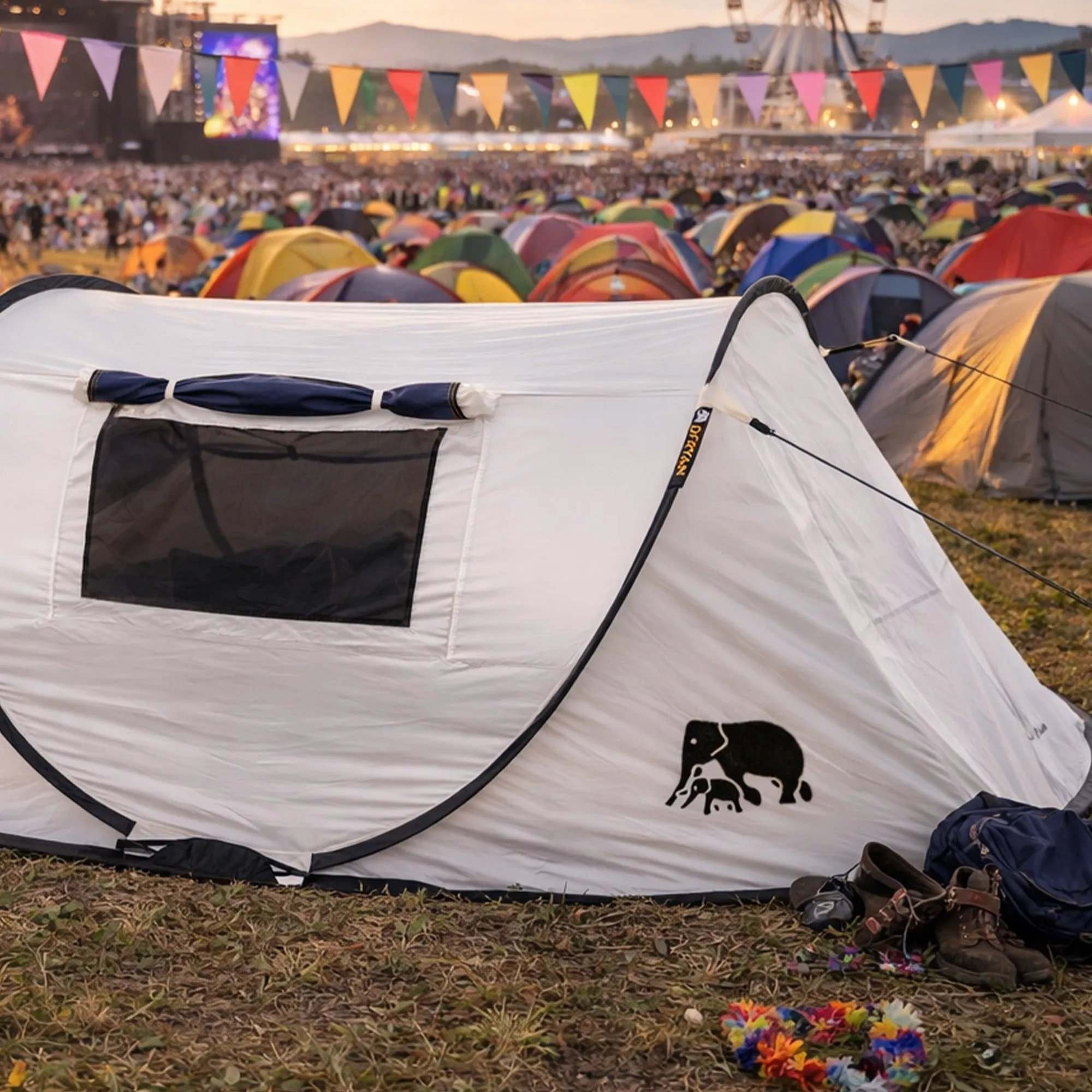 Kopuła namiotowa Pop Up - 2000MM słupa wody - kremowa - Image 4