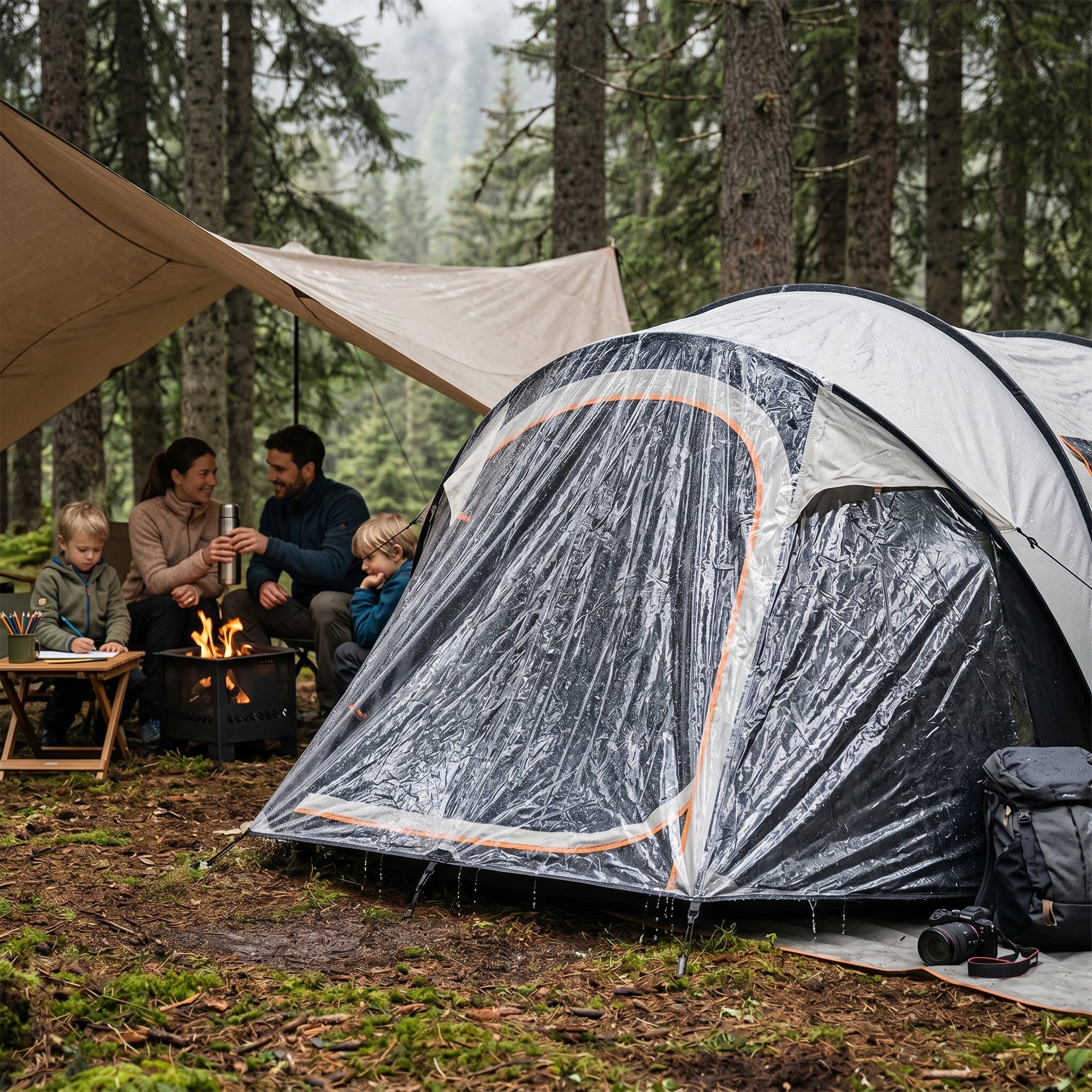 Pokrowiec na namiot - Pokrowiec przeciwdeszczowy na namiot Pop Up Luxury 4 Pers. - Image 3