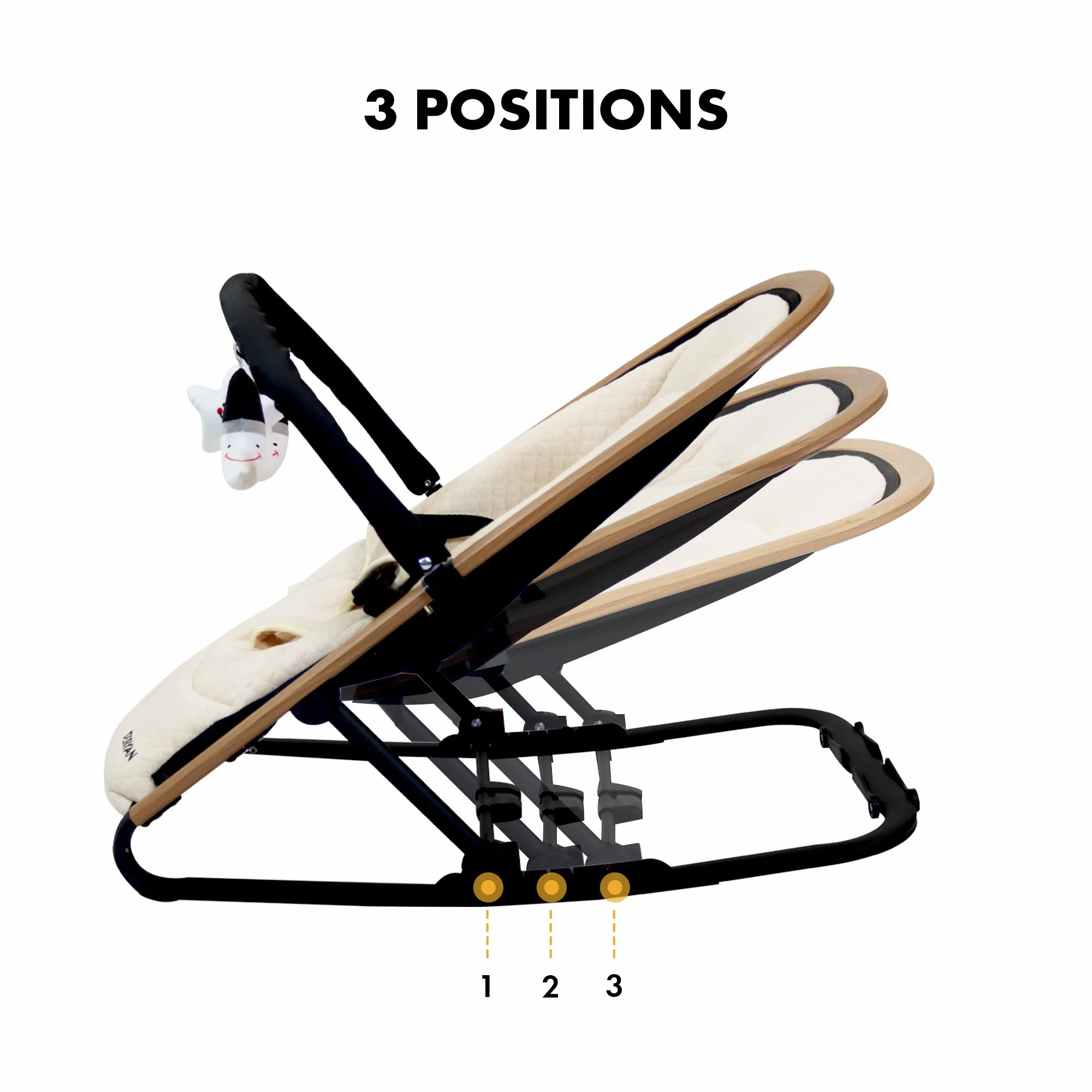 Leżaczek Rocker Creme - Image 10